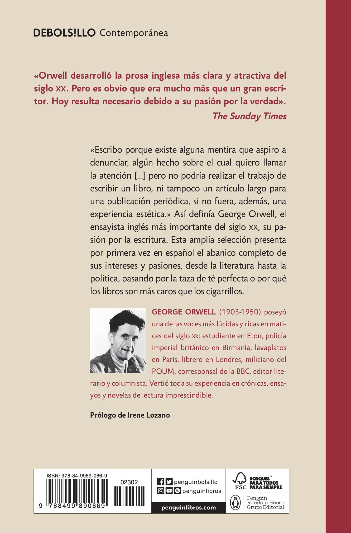 Ensayos (edición definitiva avalada por The Orwell Estate) (Capa mole) 2