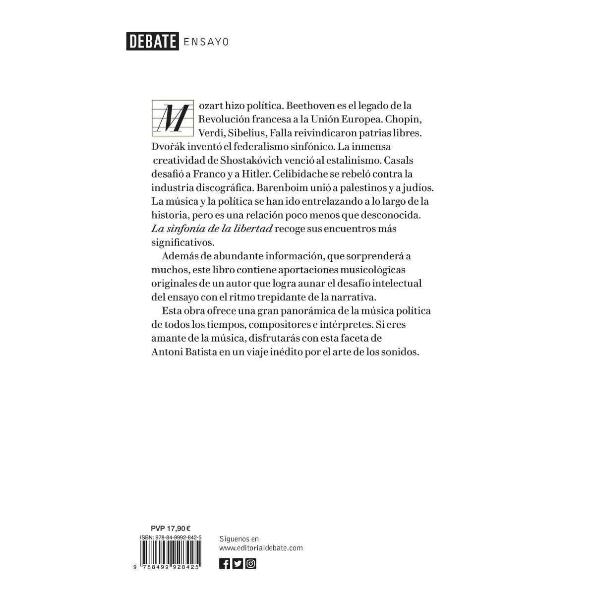 La sinfonía de la libertad: Música y política(Tapa blanda) 2