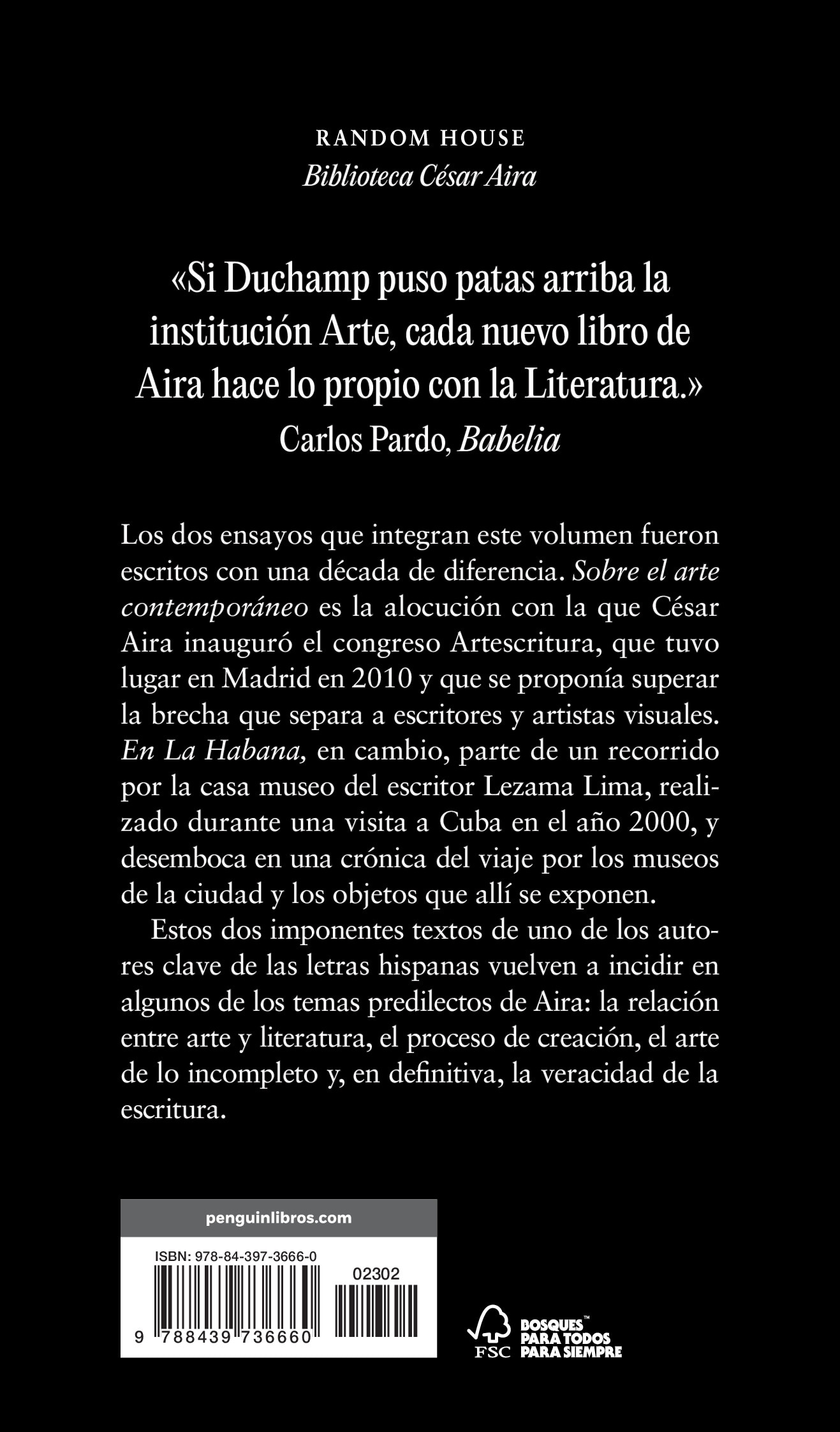 Sobre el arte contemporáneo / En La Habana (Capa mole) 2