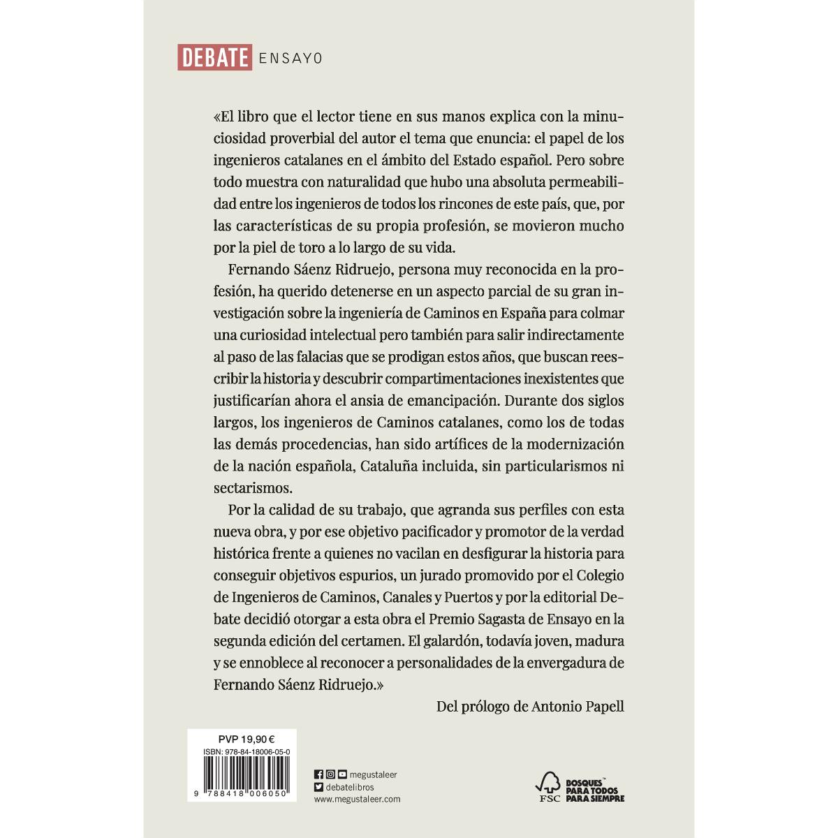 Imagen 2 de Contribución de los ingenieros de caminos catalanes al progreso de España  (Tapa blanda)