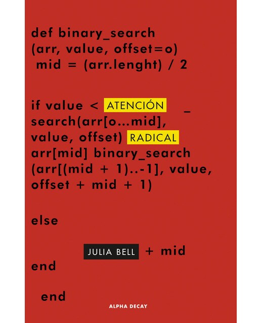 Imagen 0 de Atencion radical (Tapa blanda)