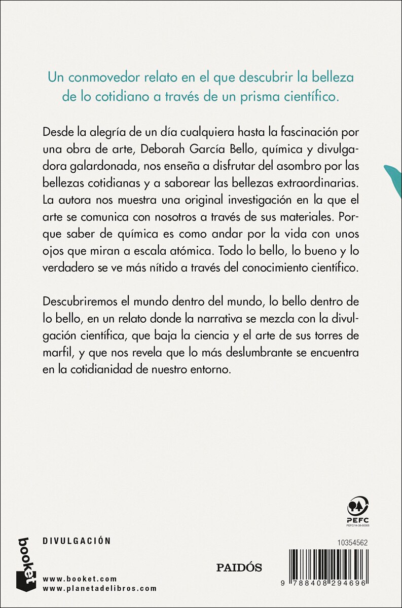 Imagen 2 de La química de lo bello  (Bolsillo Tapa blanda)