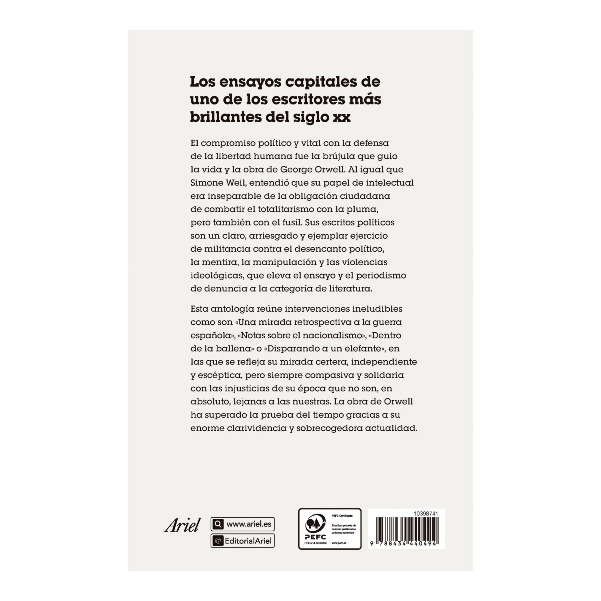 Dentro de la ballena: Escritos sobre política y literatura (1936-1946) (Capa mole com abas) 2