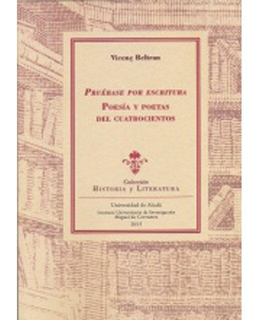 Imagen 0 de Pruébase por escritura: Poesía y poetas del Cuatrocientos (Tapa blanda con solapas)