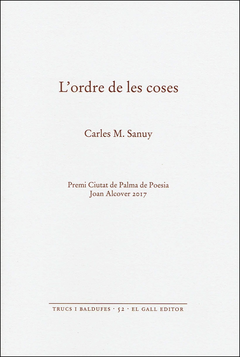 L'ordre de les coses(Tapa blanda) 1