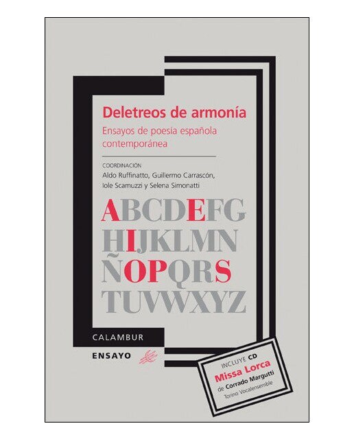Deletreos de armonía. Ensayos sobre poesía española contemporánea(Tapa blanda) 1