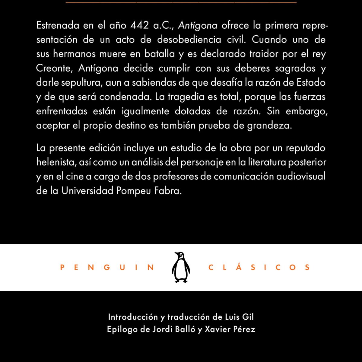 Antígona: con introducción de un profesor emérito de la Universidad Complutense de Madrid  (Tapa blanda) 2