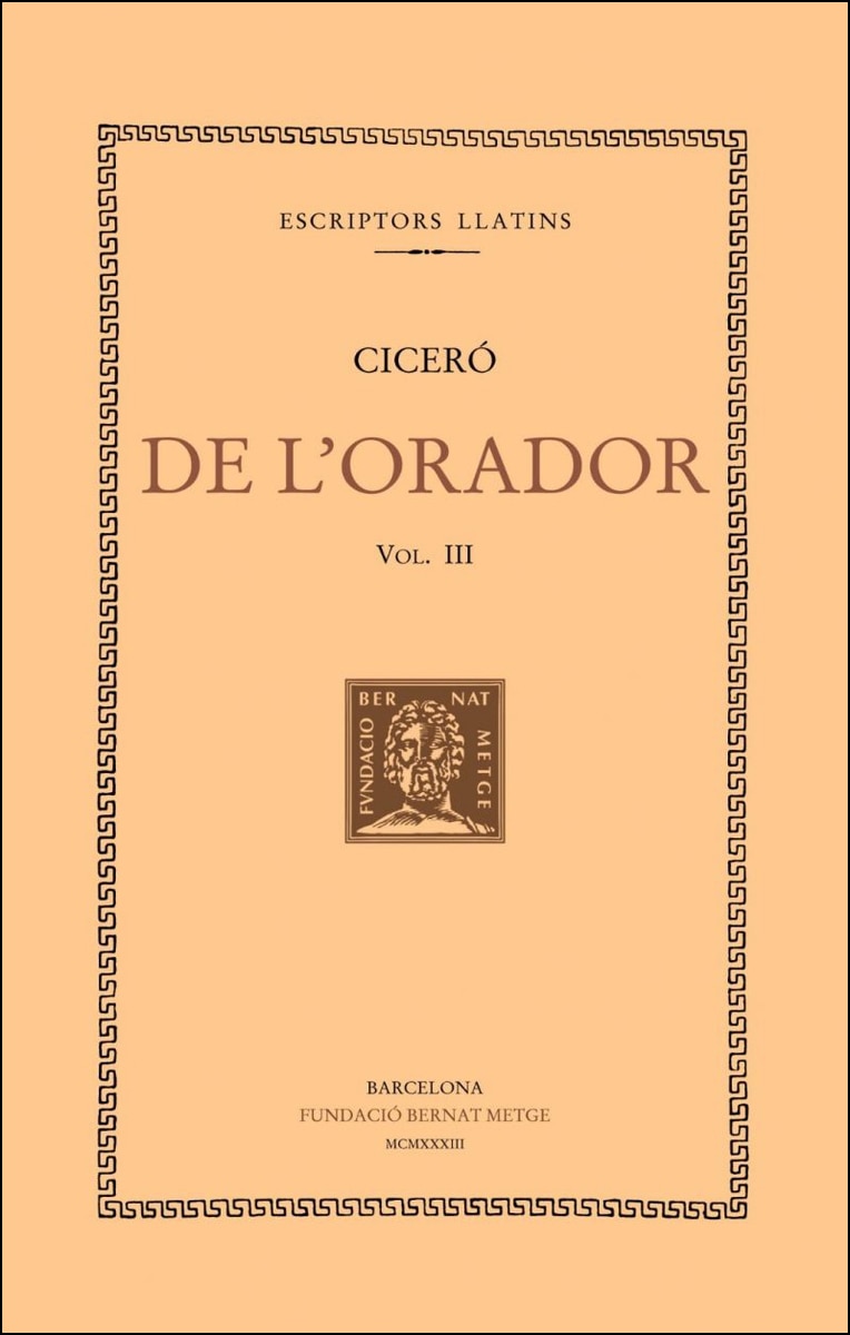 De l'orador, vol. III