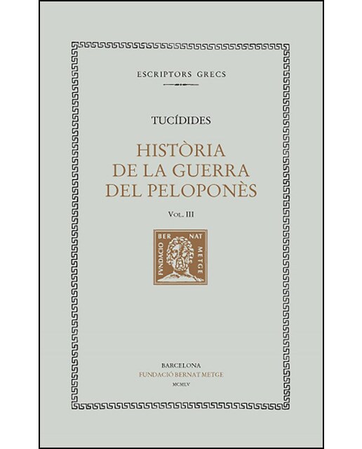 Història de la Guerra del Peloponnès, vol. III: llibre III
