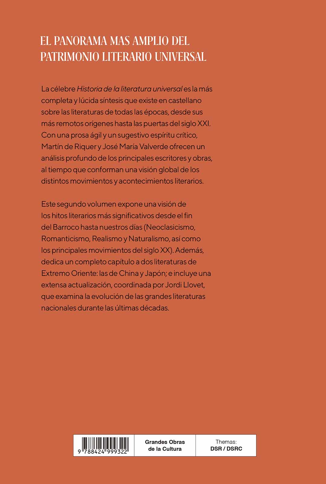Historia de la literatura universal II  (Tapa dura) 2