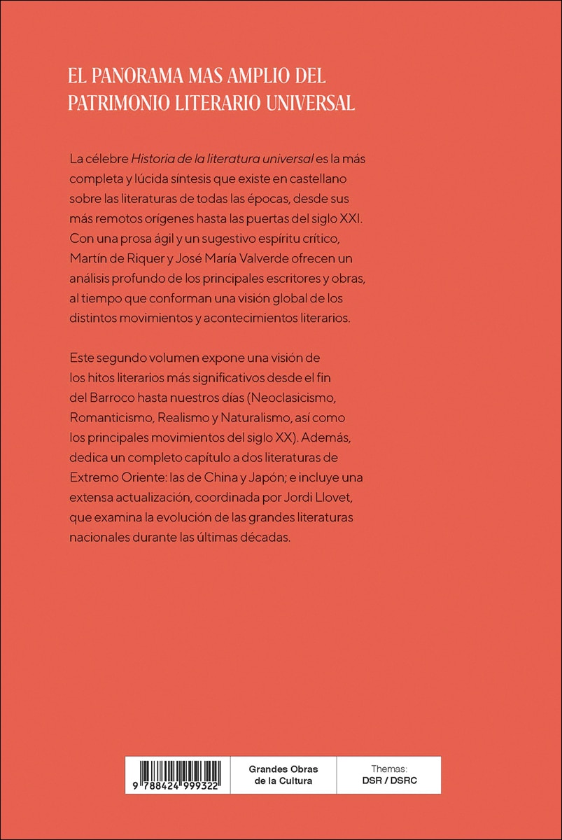 Historia de la literatura universal II  (Tapa dura) 3