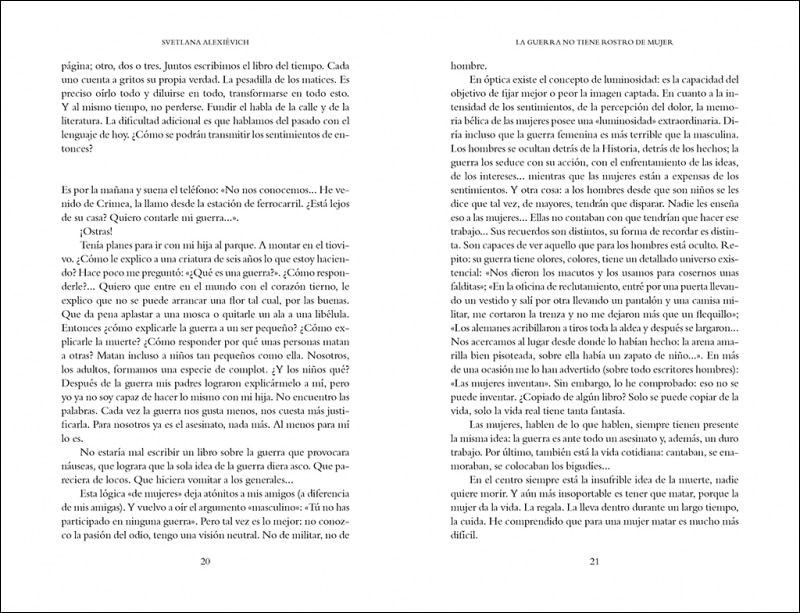 La guerra no tiene rostro de mujer (Capa mole) 5
