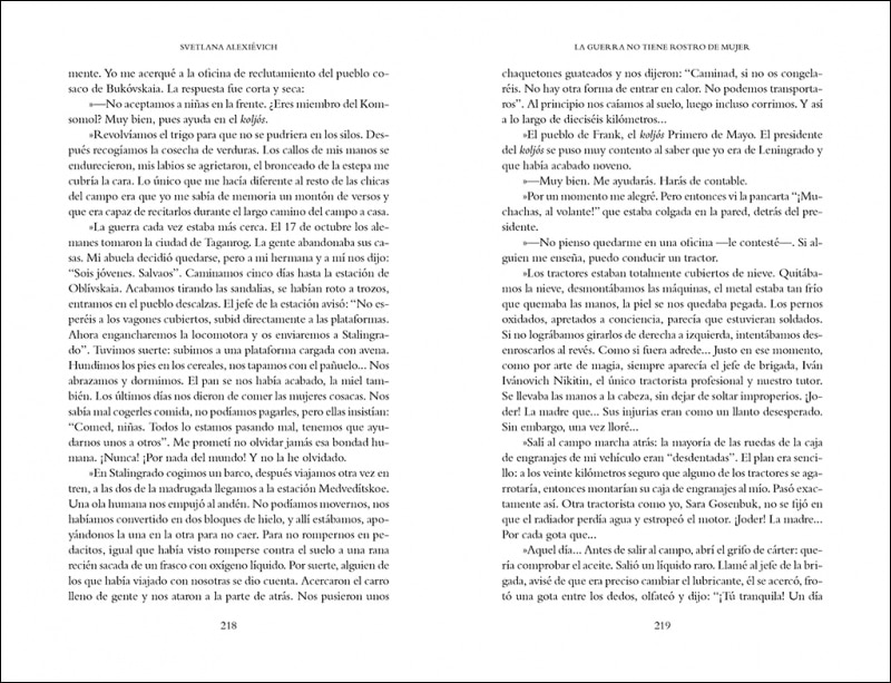 La guerra no tiene rostro de mujer (Capa mole) 6