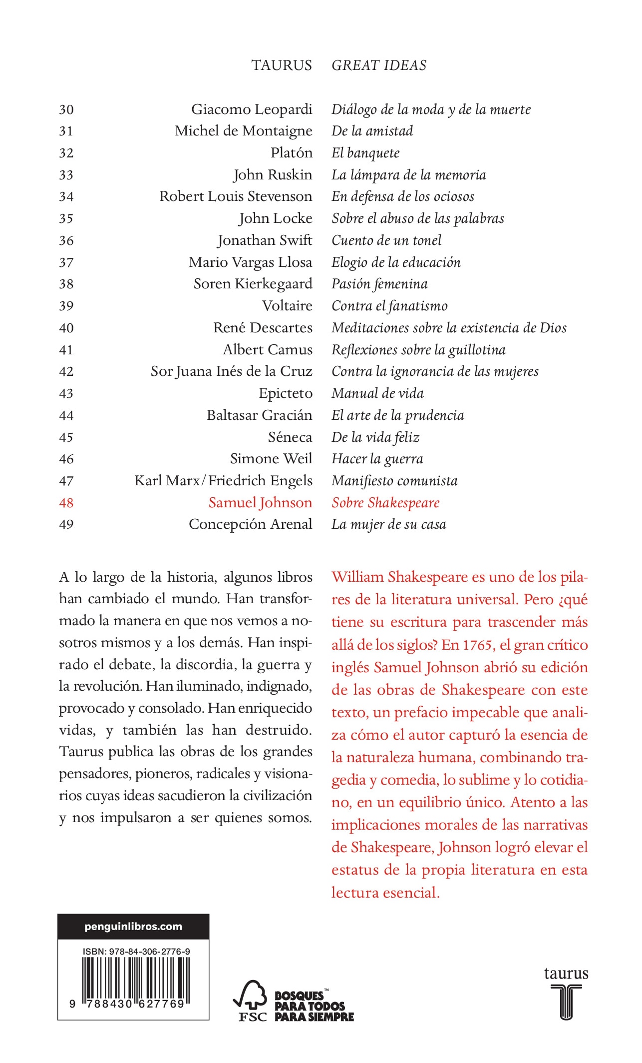 Sobre Shakespeare (Serie Great Ideas) (Capa mole) 2