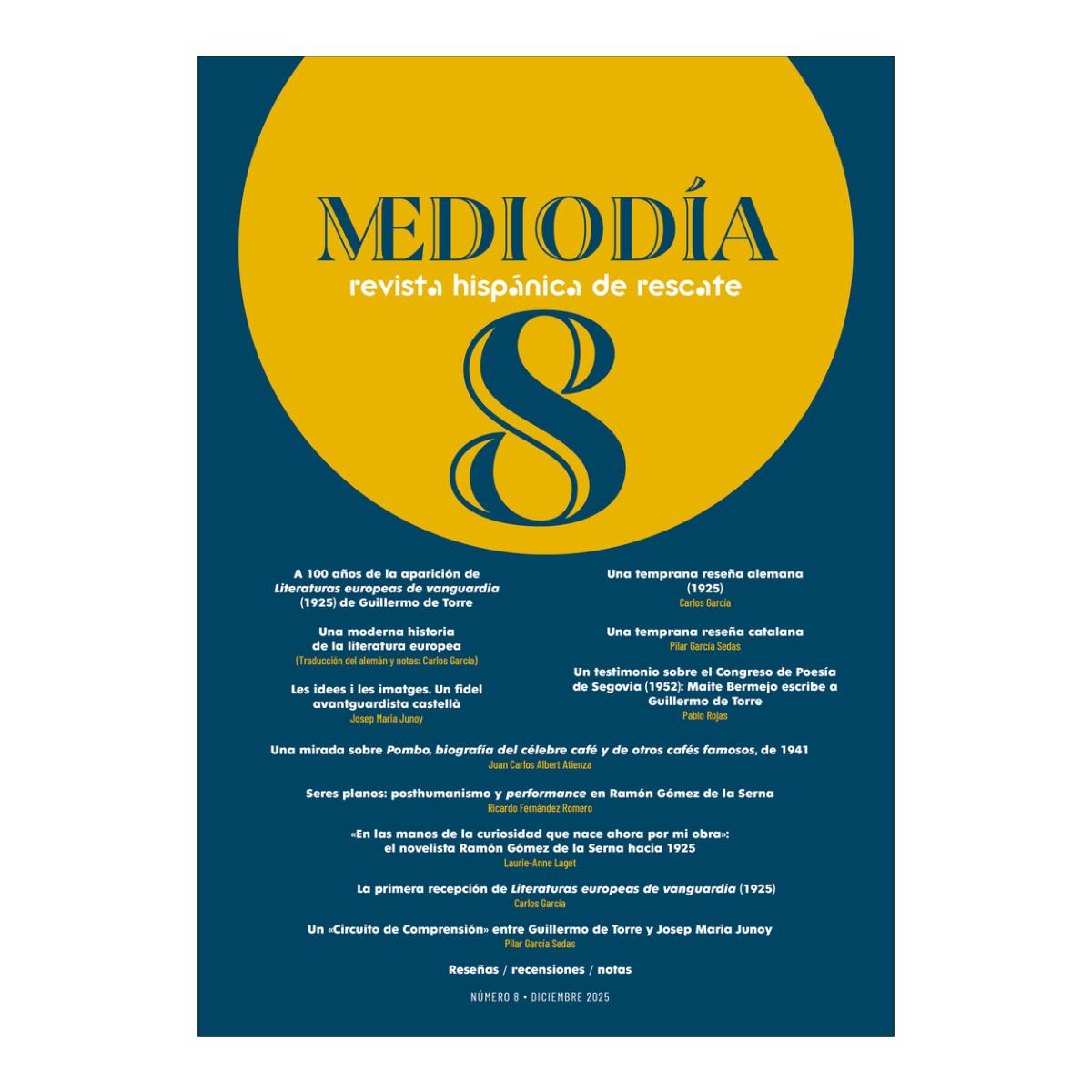 Mediodía. Revista hispánica de rescate. 8: Número 8 (Capa mole) 1