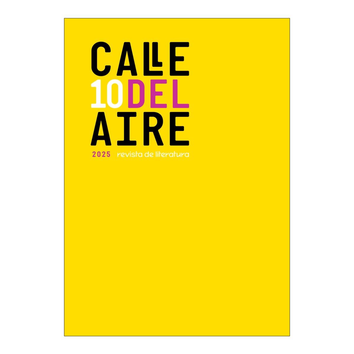 Calle del Aire. Revista de literatura, 10: Diciembre 2025 (Capa mole) 1