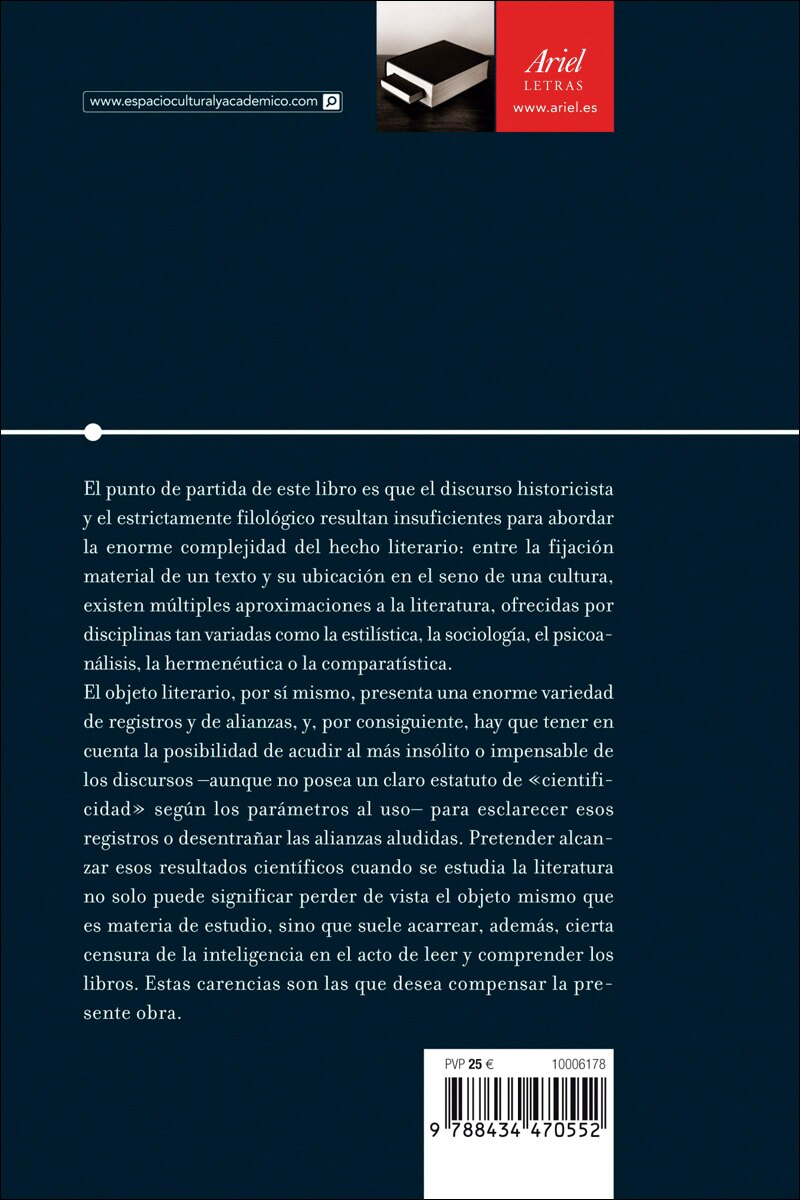 Teoría literaria y literatura comparada  (Tapa blanda con solapas) 2