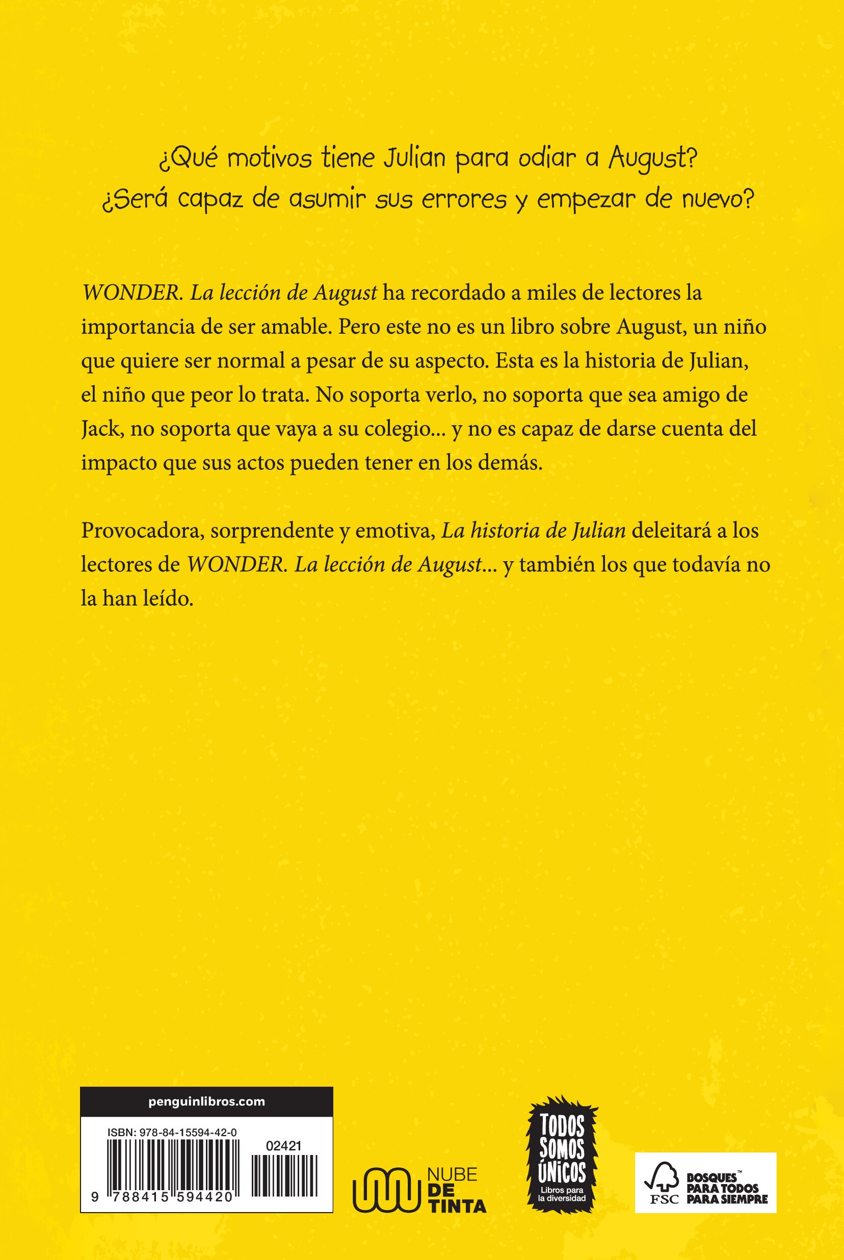 Wonder - La historia de Julian  (Tapa blanda) 2