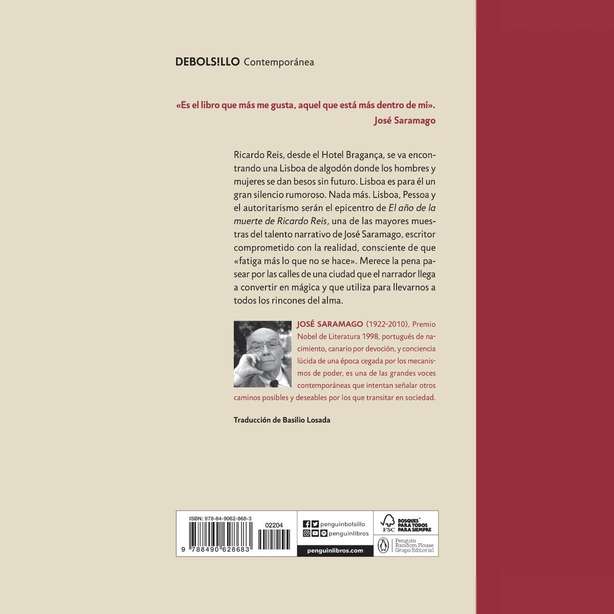 El año de la muerte de Ricardo Reis (Bolsillo) (Tapa blanda) 2