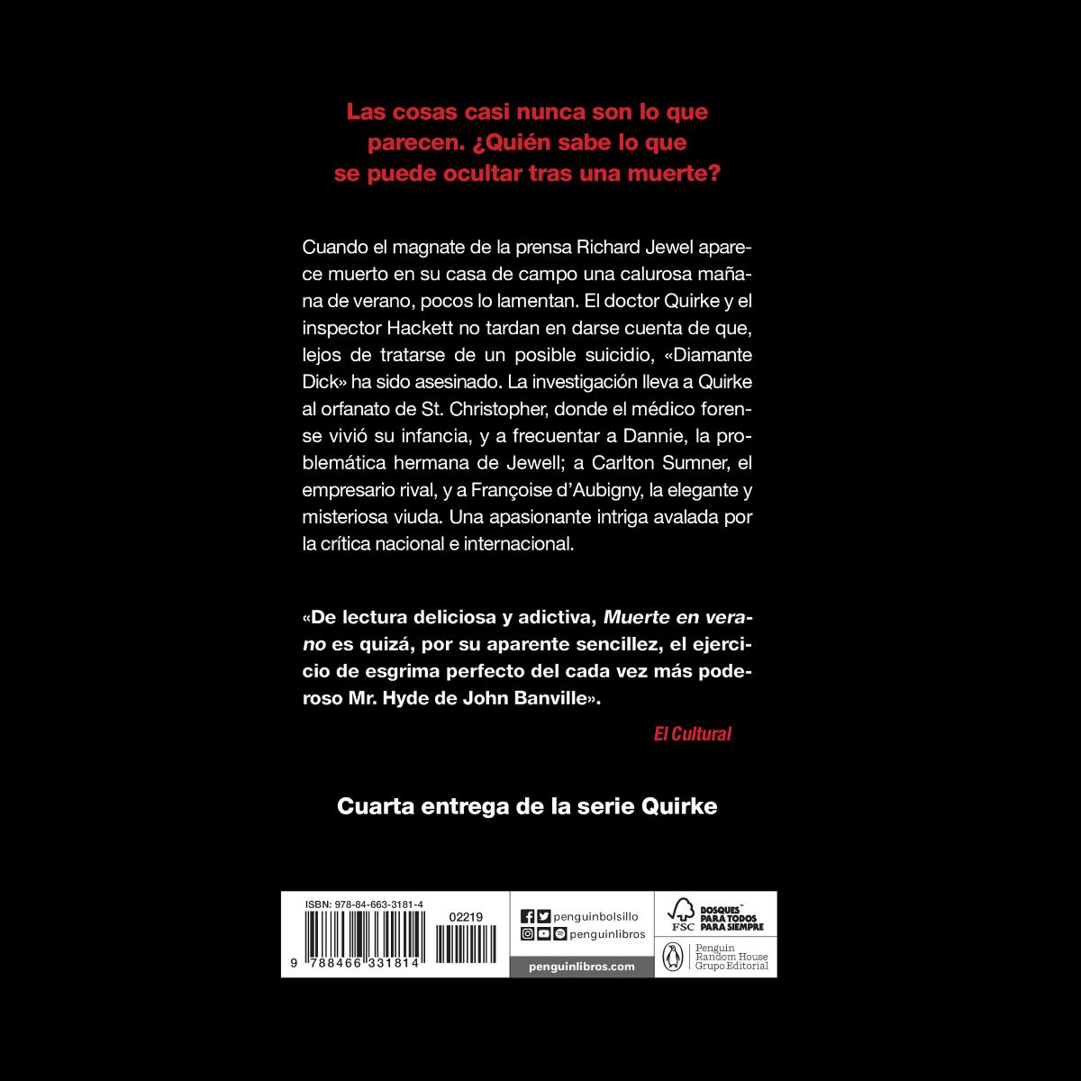 Muerte en verano (Quirke 4) (Bolso) (Capa mole) 2
