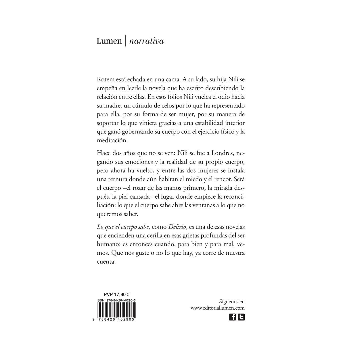 Imagen 2 de Lo que el cuerpo sabe (Tapa dura)