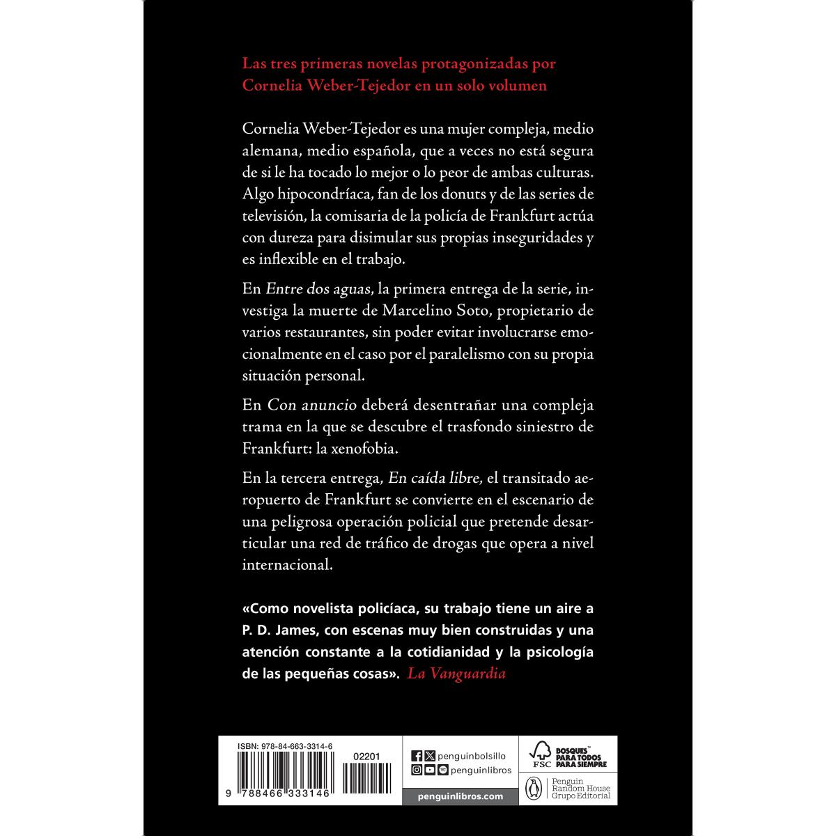 Entre aguas / Con anuncio / Caída libre (Comisaria Cornelia Weber-Tejedor 1, 2 Y 3) (Capa mole) 2