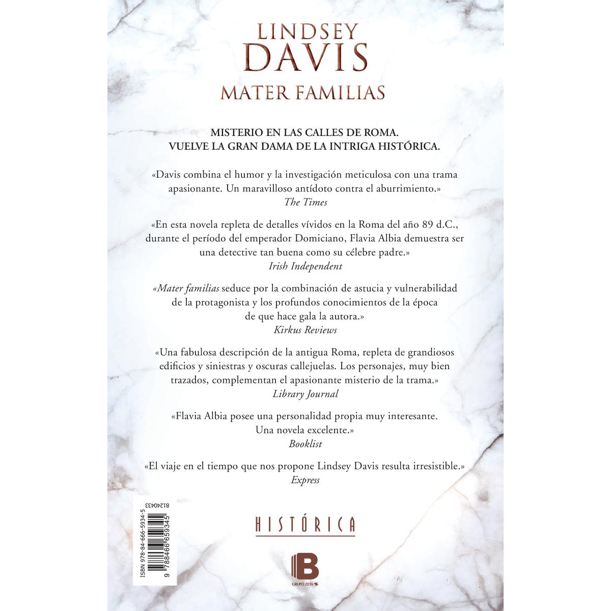 Mater familias (Un caso de Flavia Albia, investigadora romana 3): Un caso de flavia albia, investigadora romana (Capa dura) 2