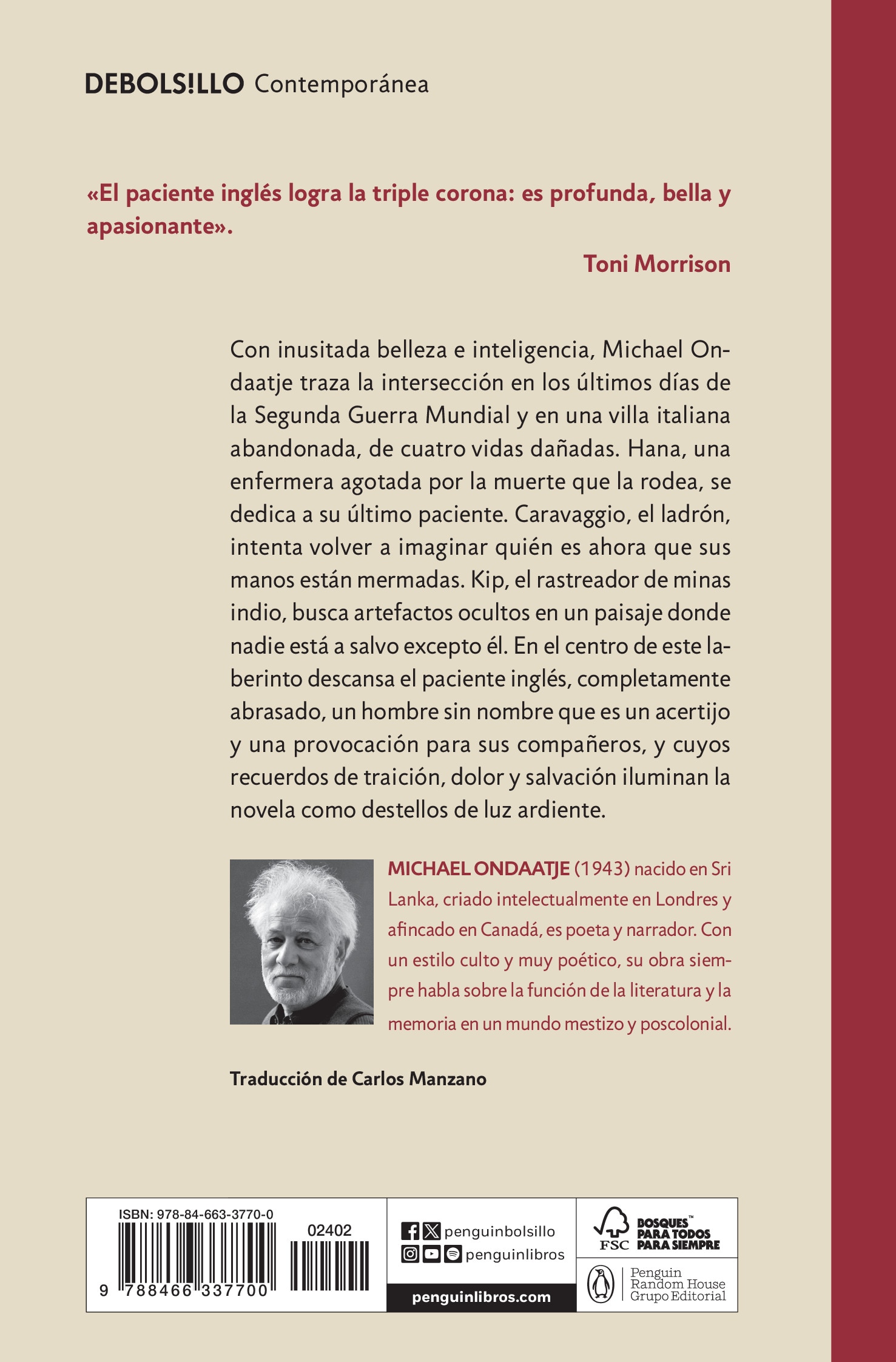 El paciente inglés (Bolsillo) (Tapa blanda) 2