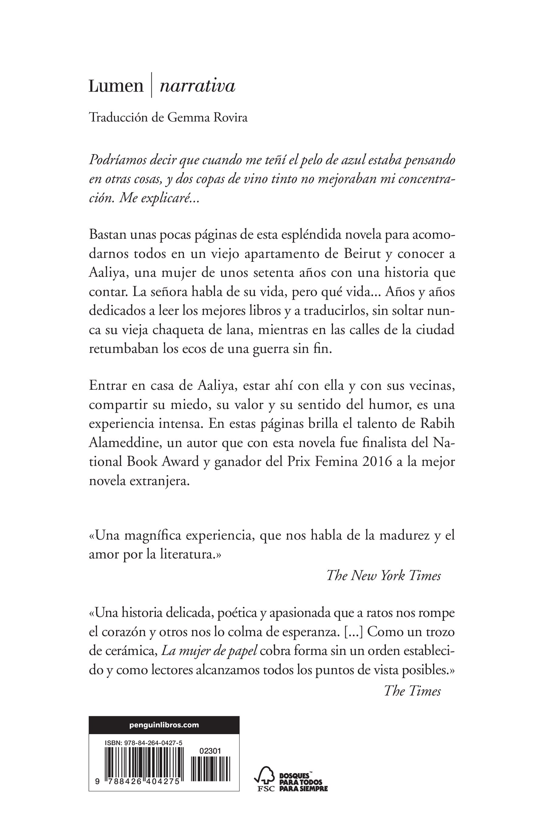 La mujer de papel  (Tapa blanda) 2