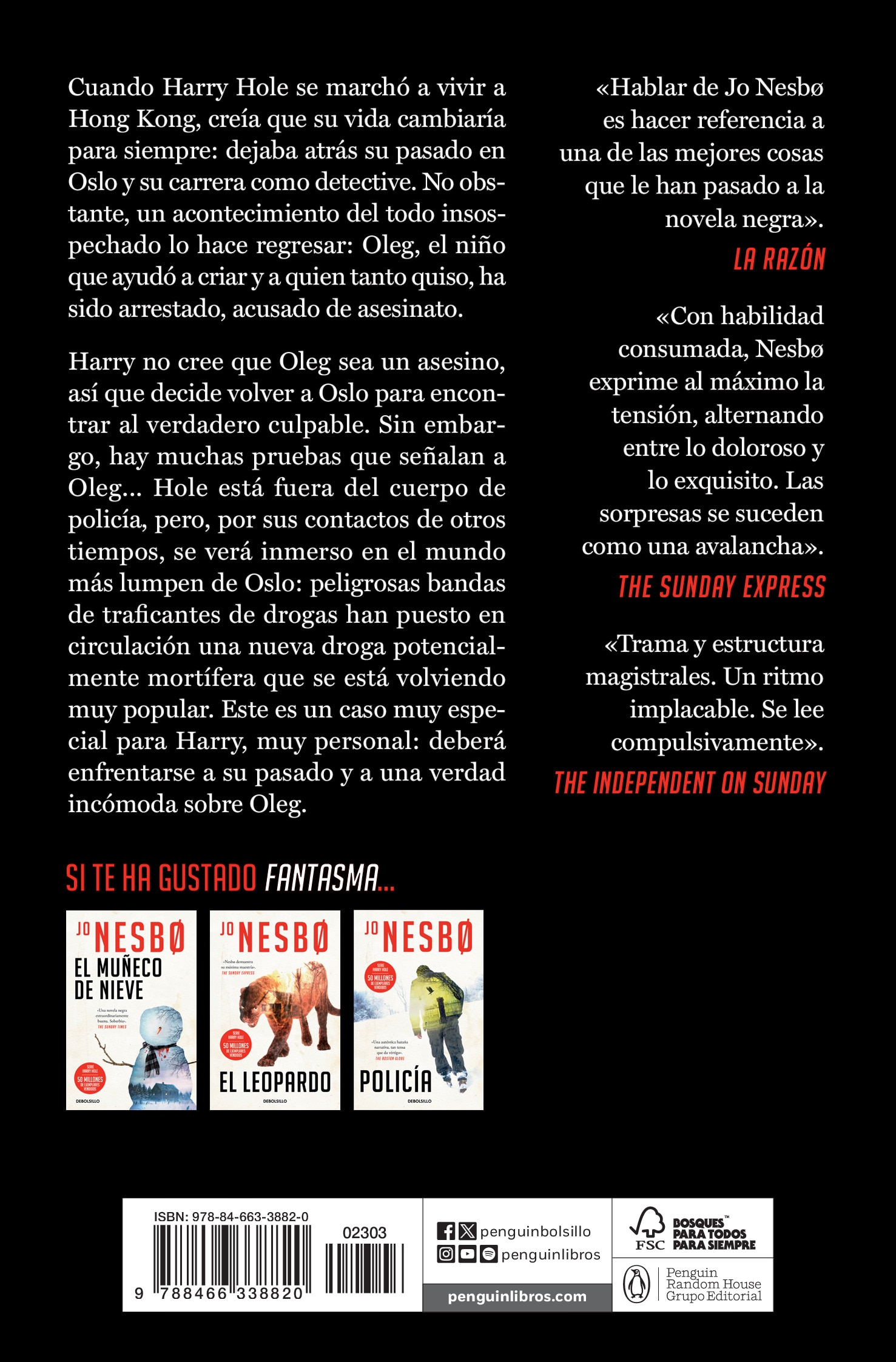 Fantasma (harry hole 9)(Bolsillo) (Tapa blanda) 2