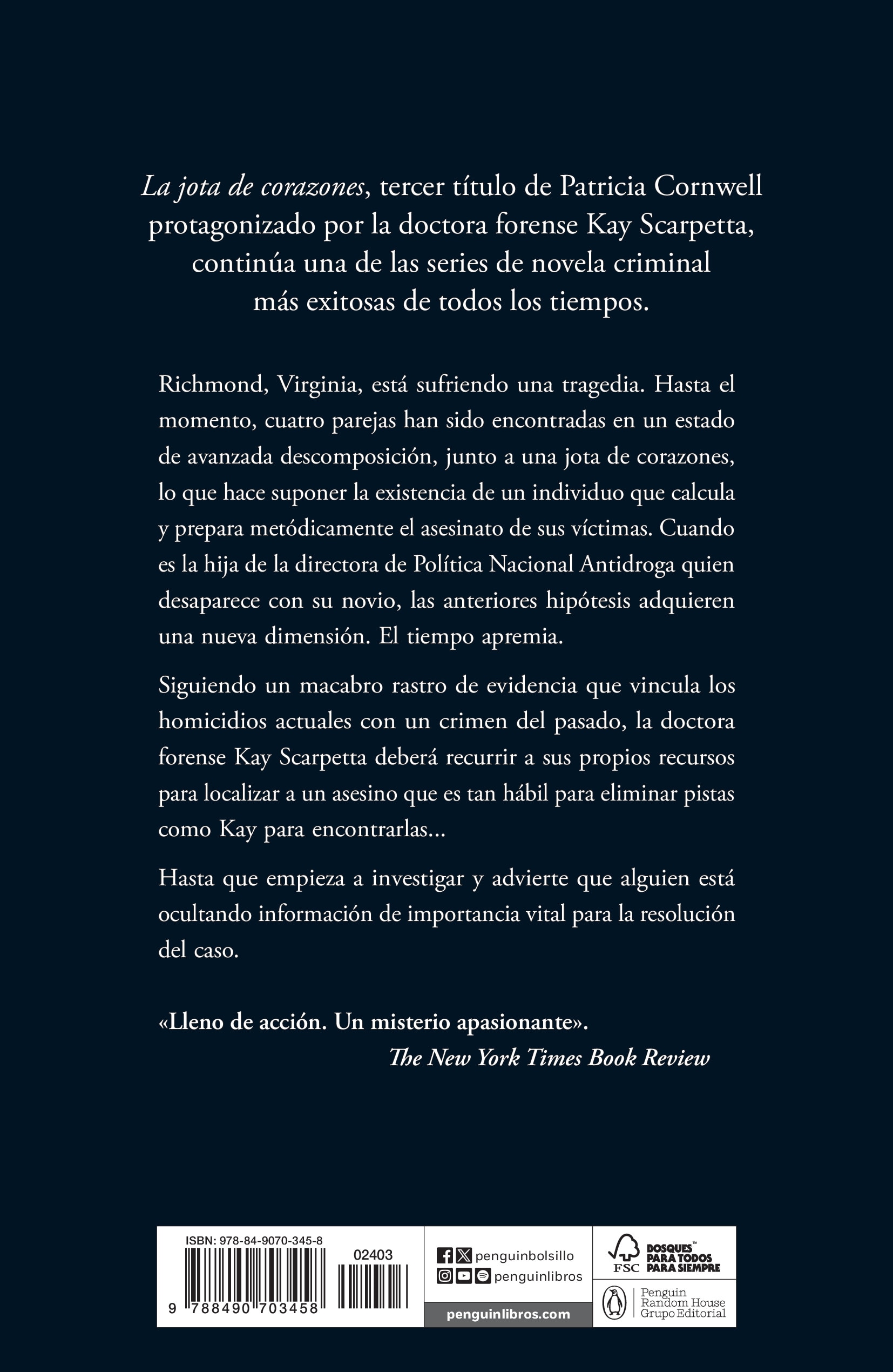 La jota de corazones (Doctora Kay Scarpetta 3) (Bolso) (Capa mole) 2