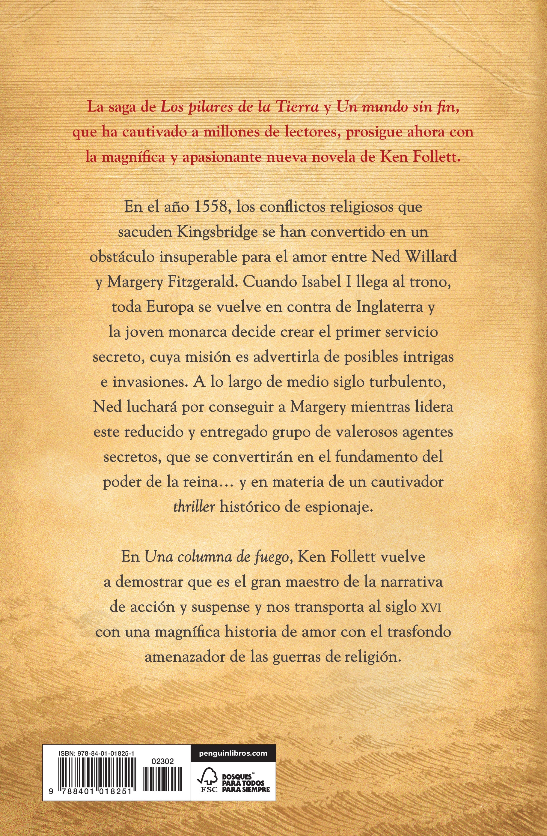 Una columna de fuego (Saga Los pilares de la Tierra 3)  (Tapa dura) 4