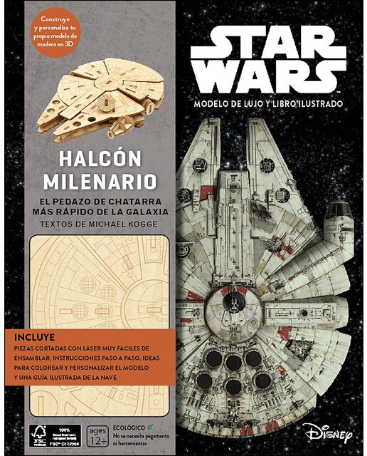 Imagen 0 de Kit Halcón Milenario. El pedazo de chatarra más rápido de la Galaxia. Star Wars modelo de lujo y libro ilustrado