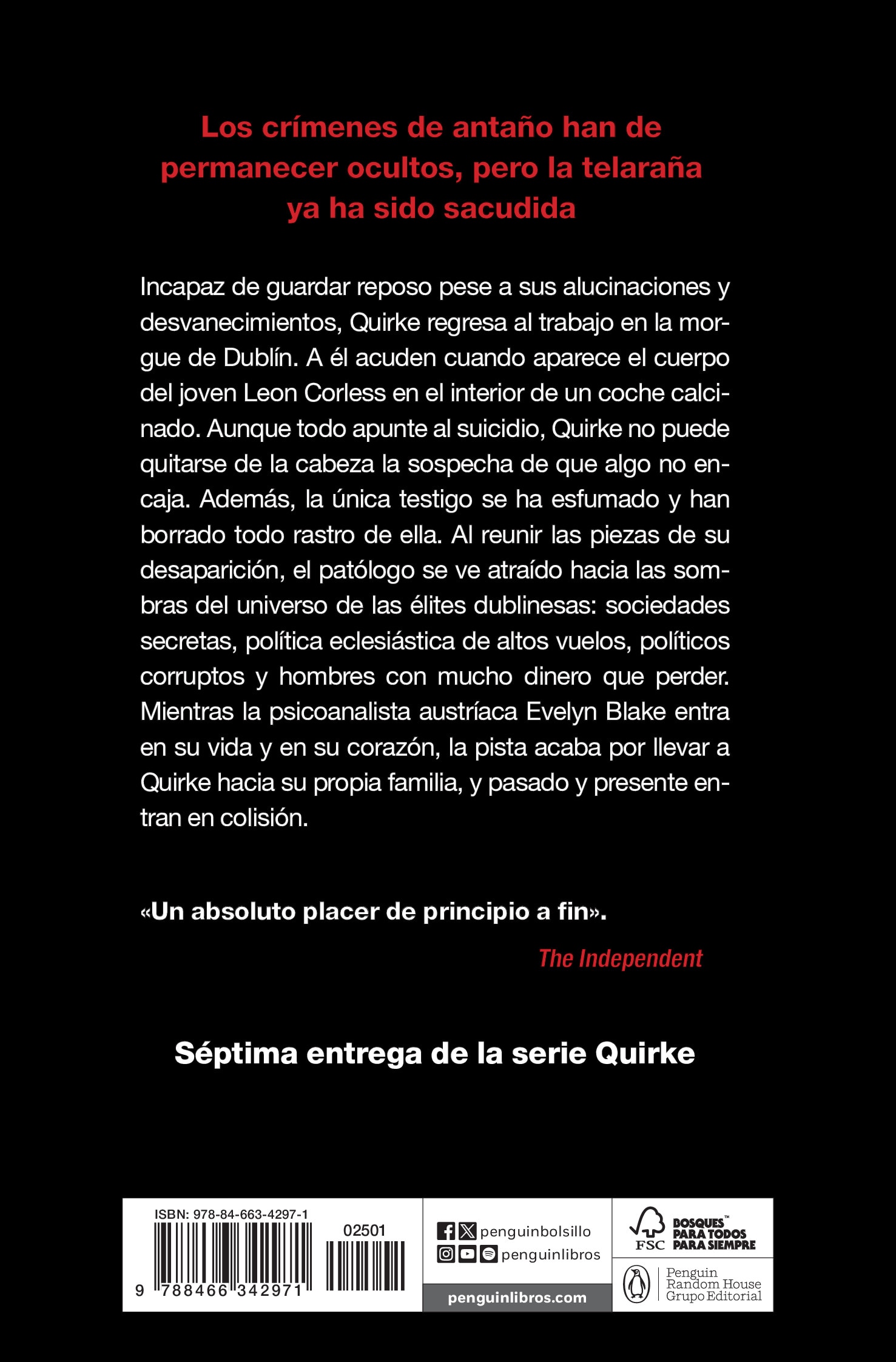 Las sombras de Quirke (Quirke 7) (Bolso) (Capa mole) 2