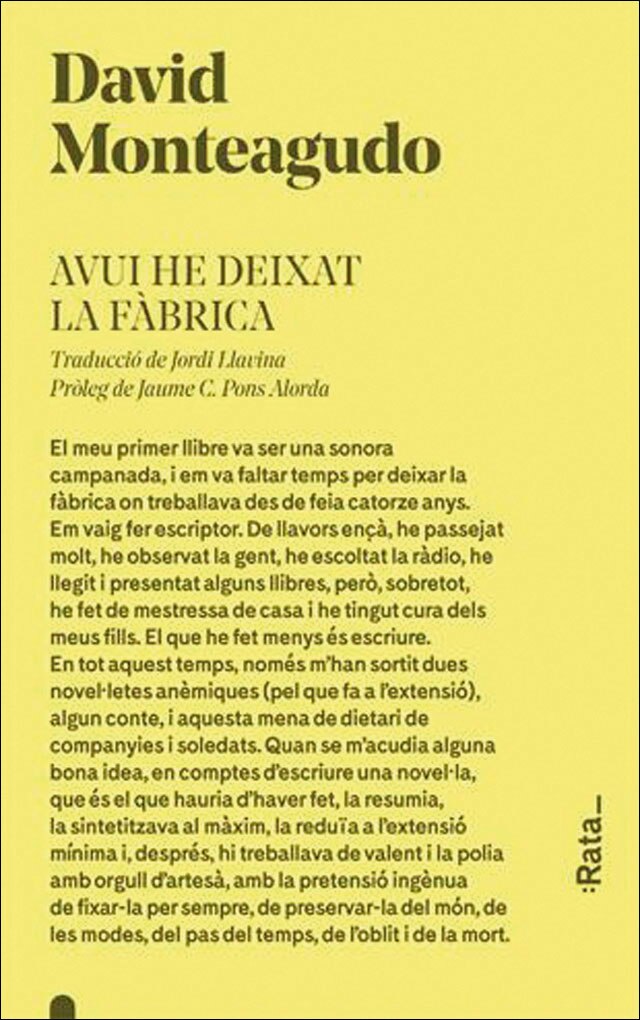 Imagen 0 de Avui he deixat la fàbrica (Tapa blanda)
