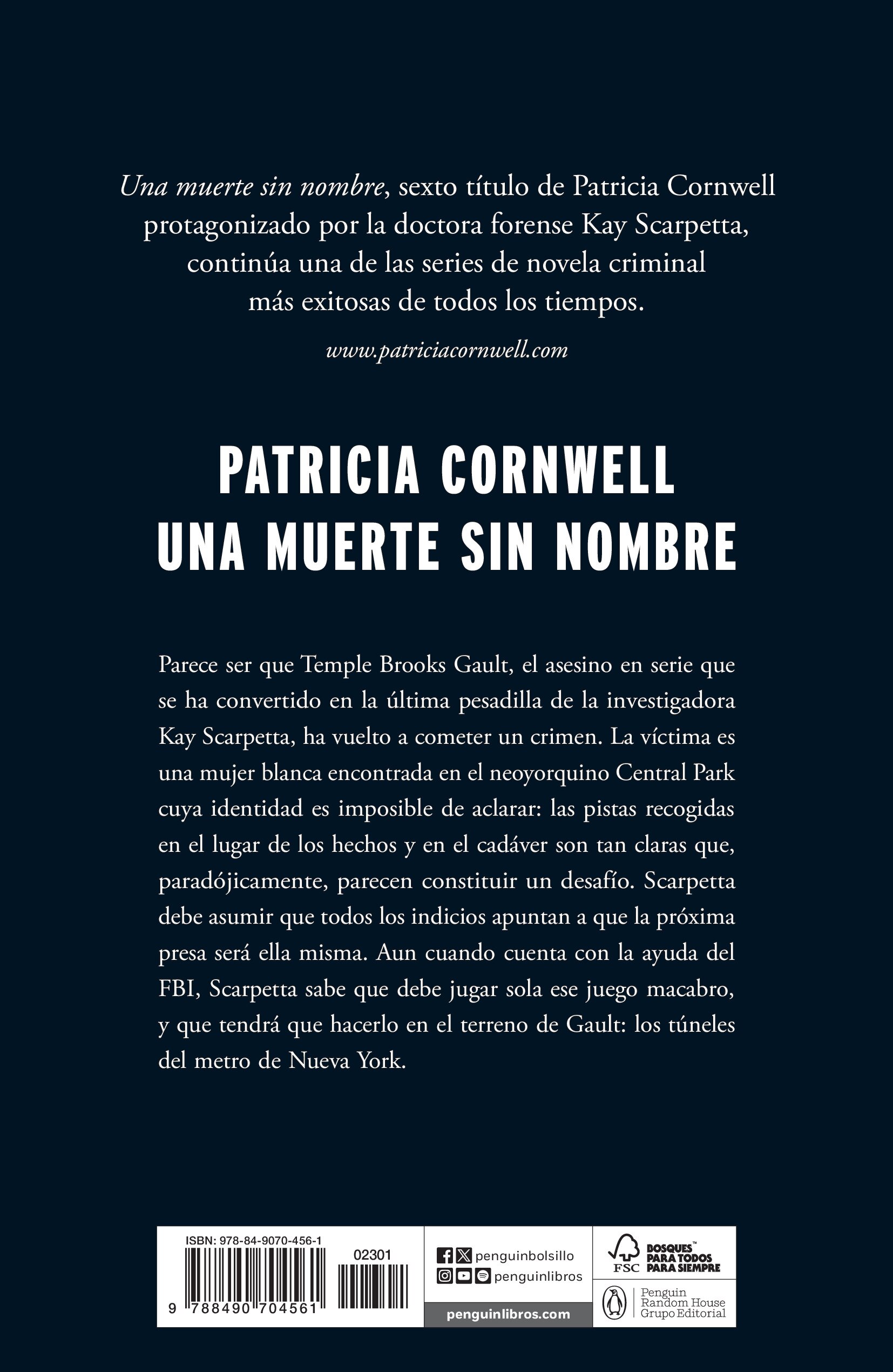 Una muerte sin nombre (Doctora Kay Scarpetta 6) (Bolso) (Capa mole) 2