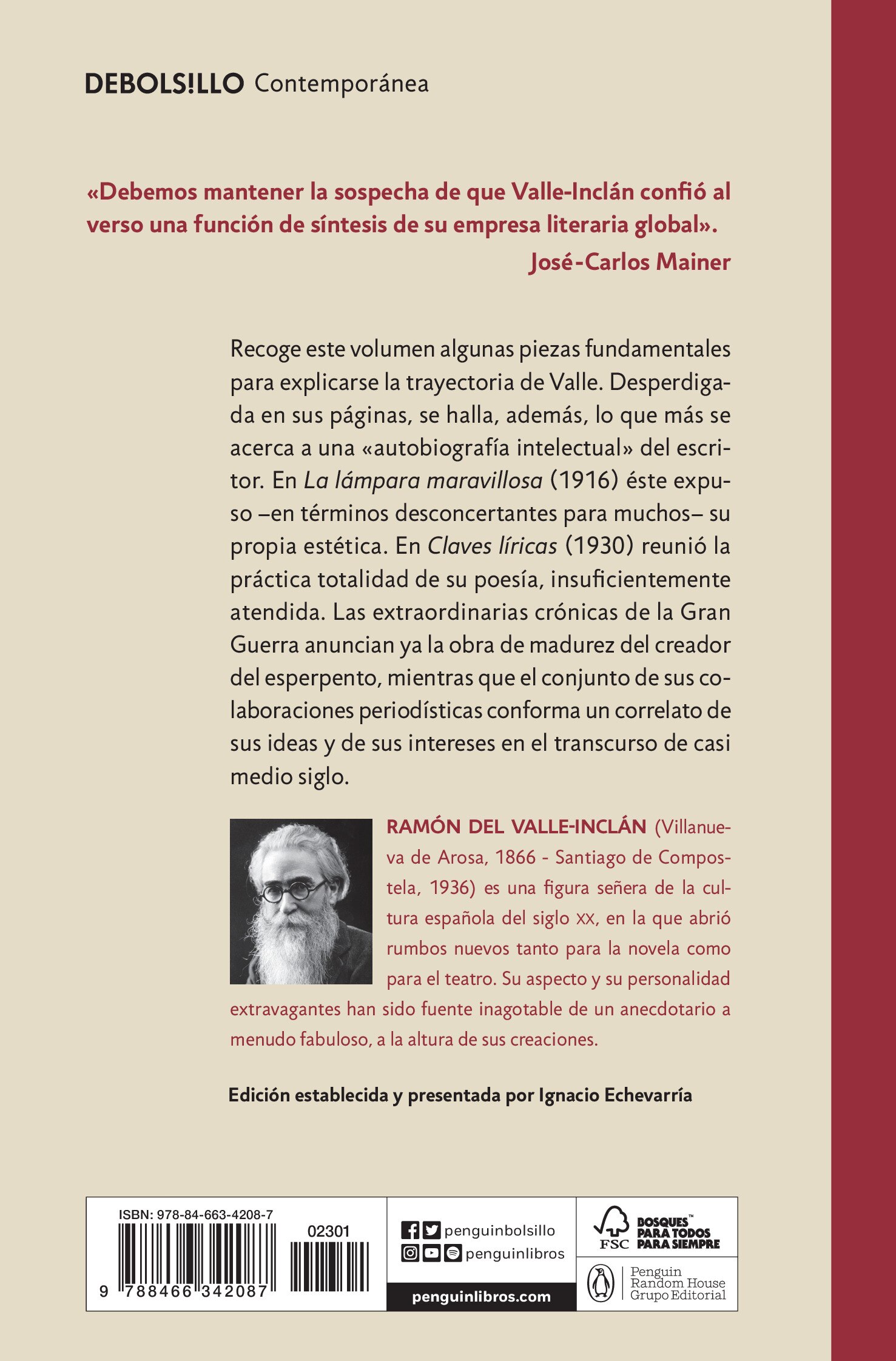 La lámpara maravillosa. Poesía y periodismo (Obras completas Valle-Inclán 6)  (Bolsillo) (Tapa blanda) 2