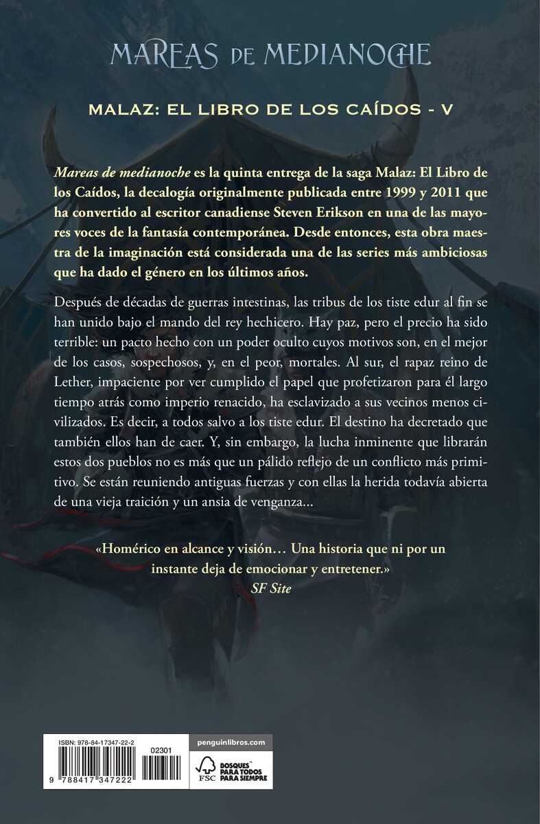 Mareas de Medianoche (Malaz: El Libro de los Caídos 5)  (Tapa dura) 2