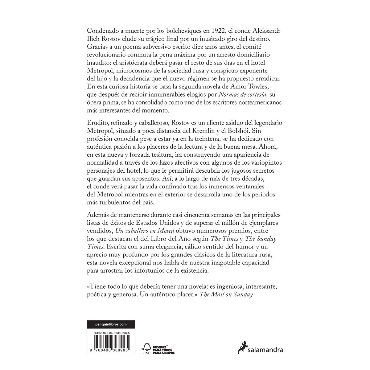 Un caballero en Moscú (Tapa blanda) 2