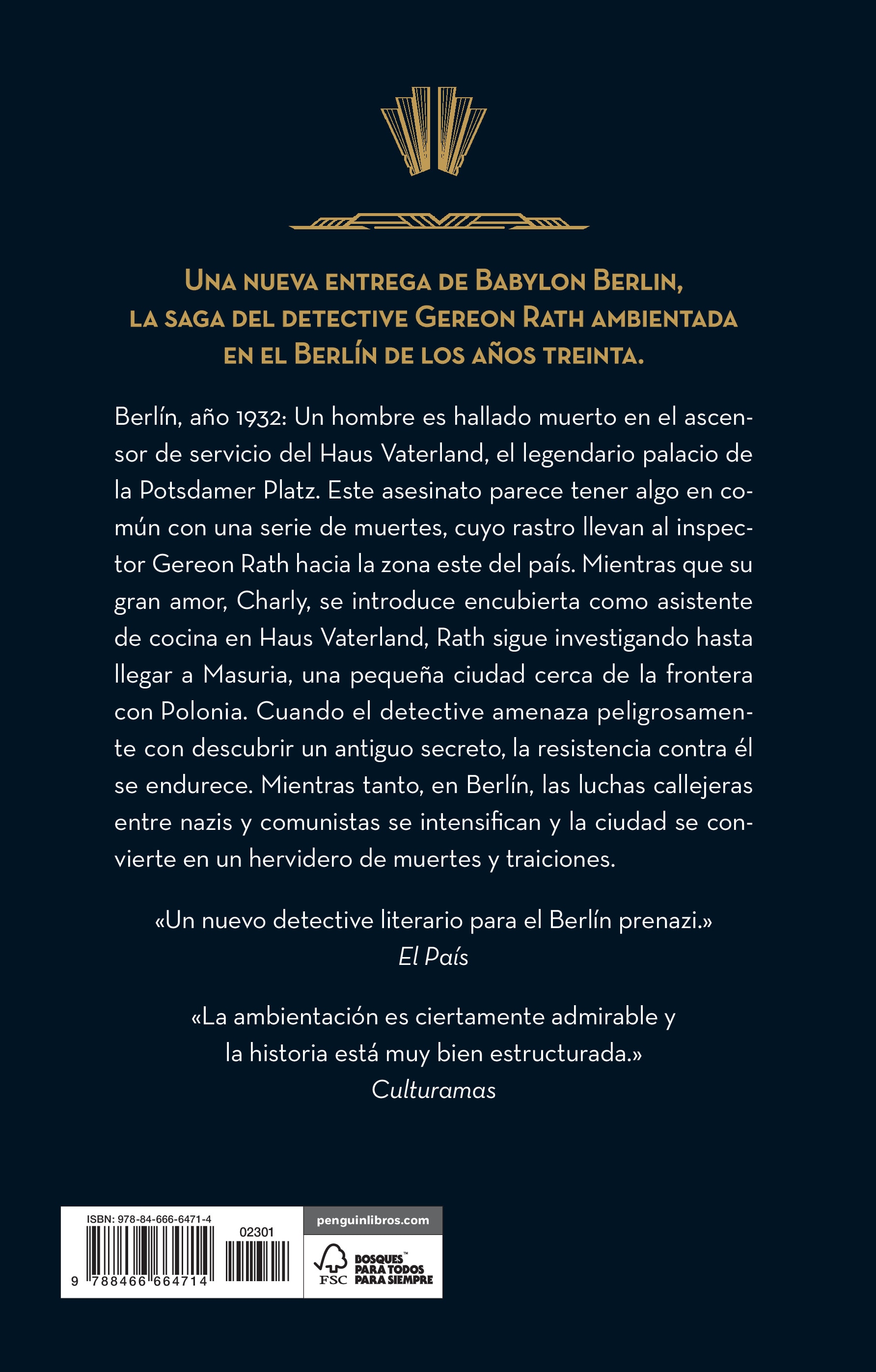 El expediente Vaterland (Detective Gereon Rath 4) (Capa mole) 2