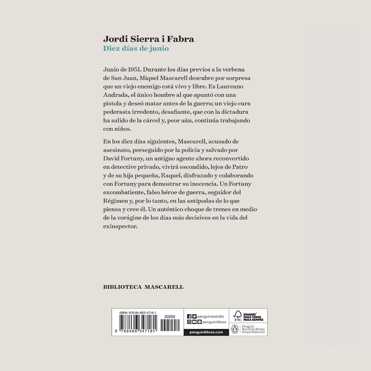 Diez días de junio (Inspector Mascarell 9): El crimen del cura pederasta (Bolso) (Capa mole) 2