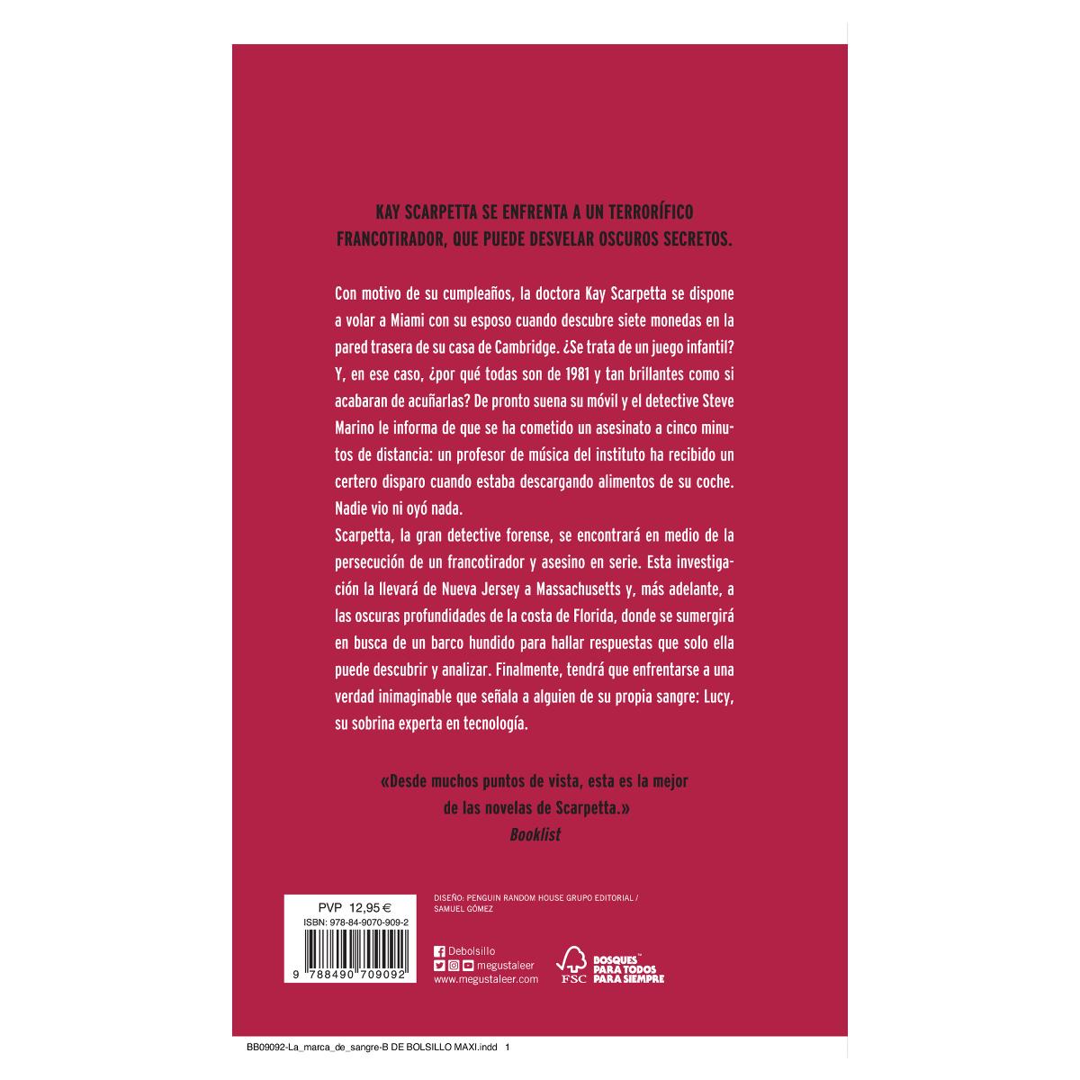 La marca de la sangre (Doctora Kay Scarpetta 22) (Bolso) (Capa mole) 2