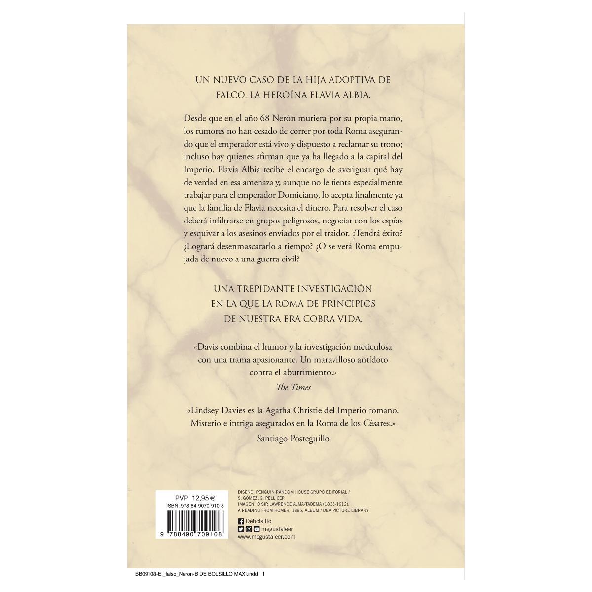 El falso nerón (un caso de flavia albia, investigadora romana 5)(Bolsillo) (Tapa blanda) 2