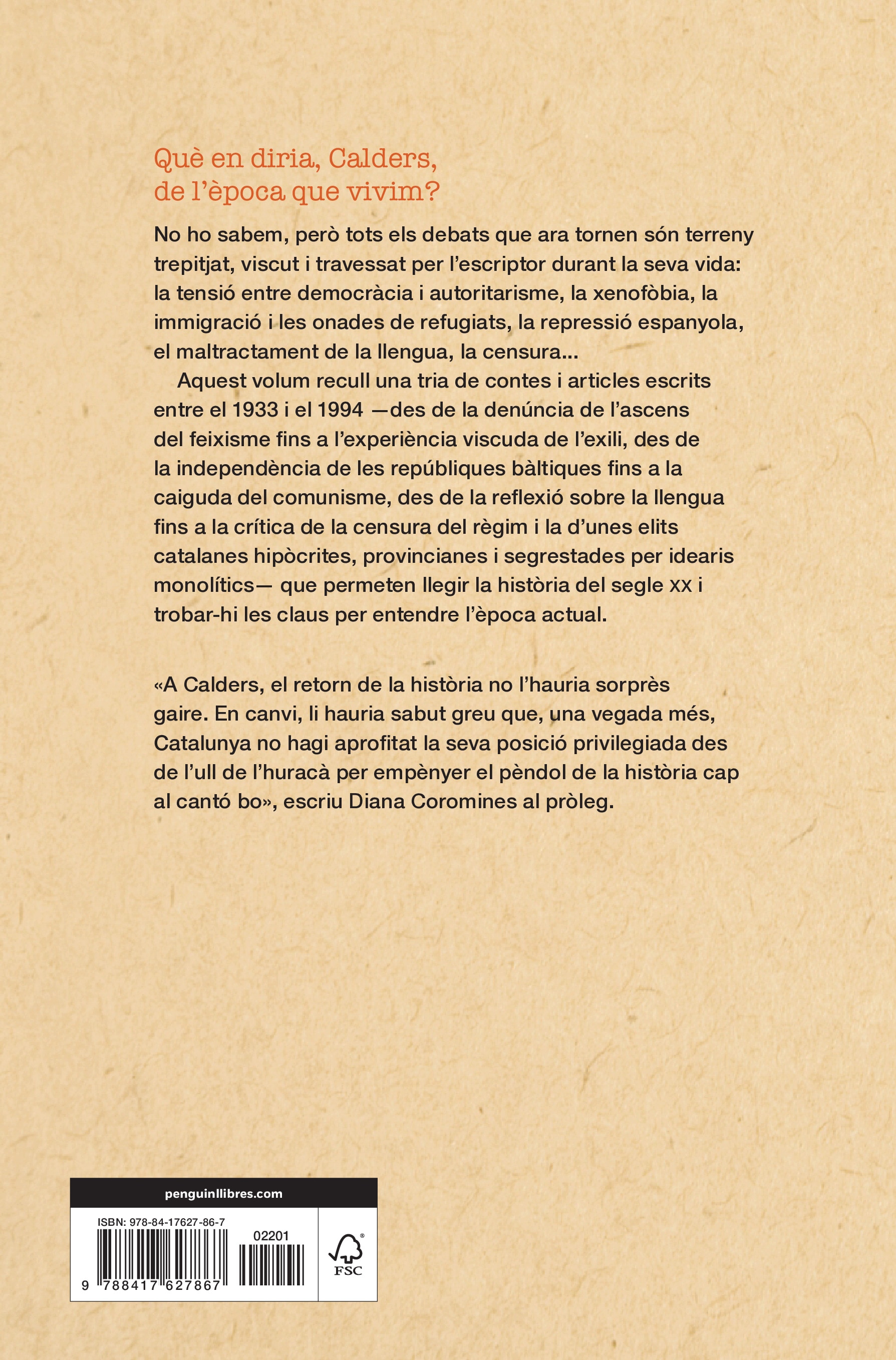 Imagen 2 de Sobre el feixisme, l'exili i la censura: Tria d'articles i contes distòpics, a cura de Diana Coromines  (Tapa blanda)