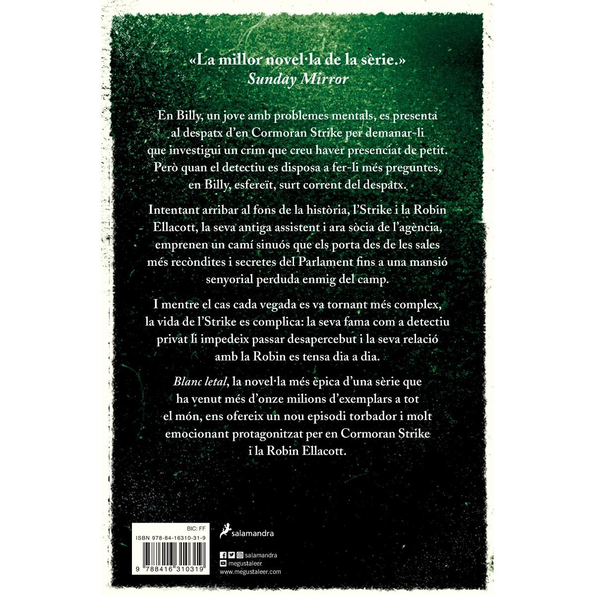 Blanc letal (Detectiu Cormoran Strike 4) (Capa mole) 2