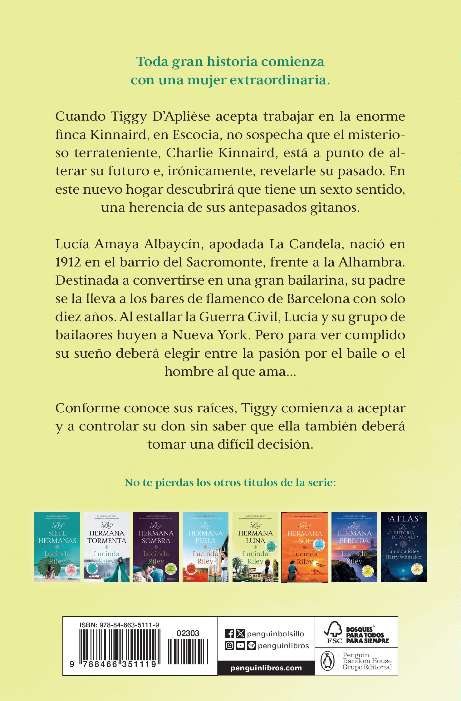 La hermana luna (las siete hermanas 5): La historia de tiggy (Bolsillo) (Tapa blanda) 2
