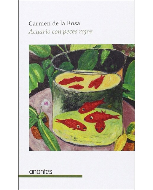 Acuario con peces rojos
