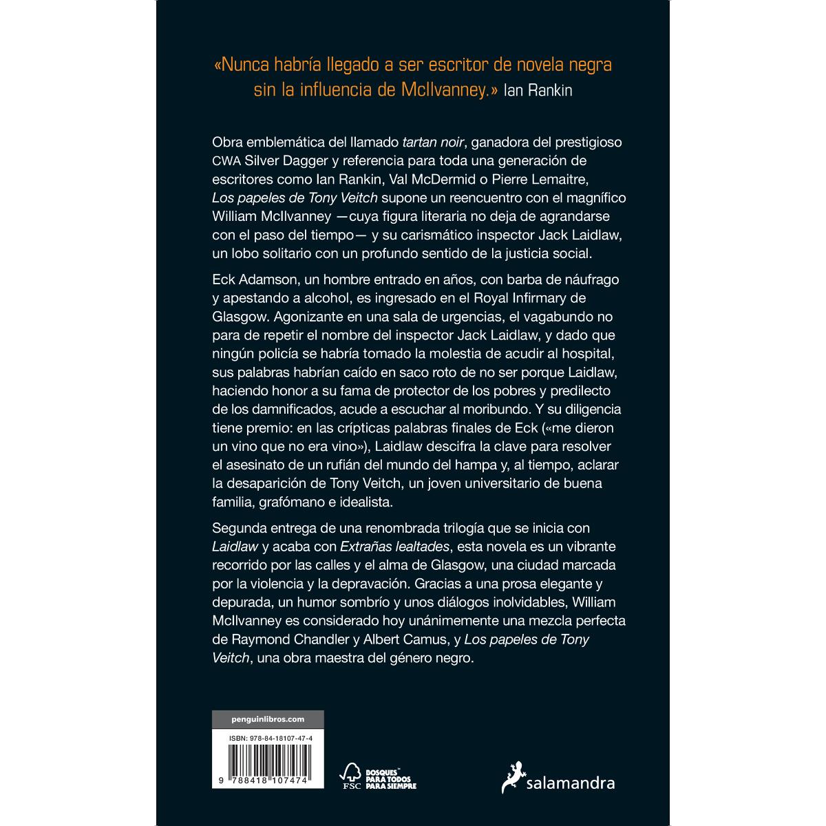 Los papeles de Tony Veitch (Capa mole) 2