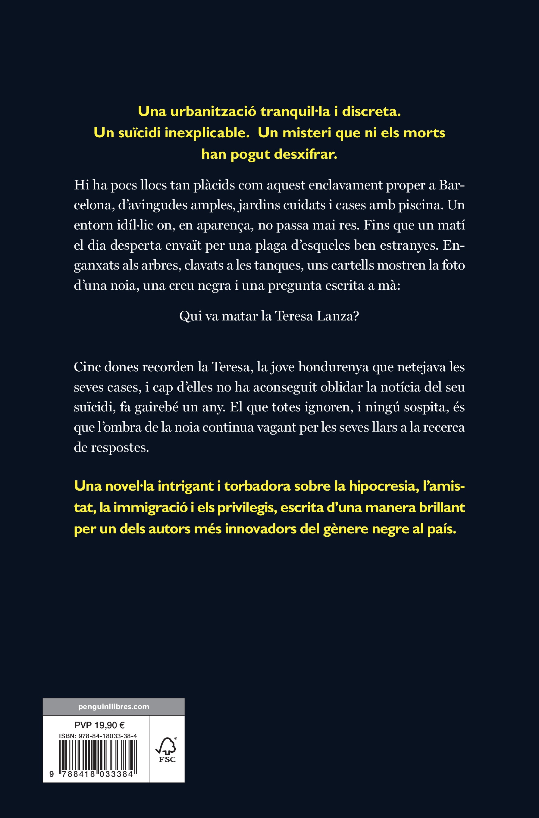 L'obscur adeu de Teresa Lanza (Capa mole) 2