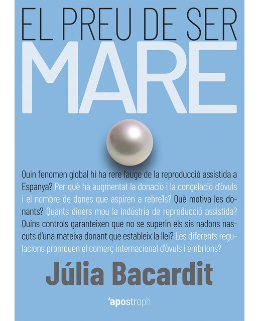Imagen 1 de El preu de ser mare (Tapa blanda)